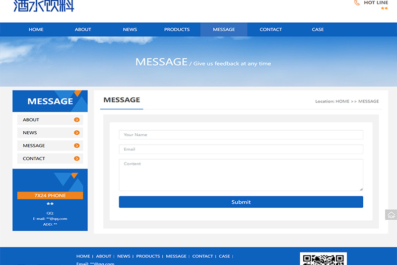 Food And Drink Website example